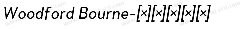 Woodford Bourne字体转换